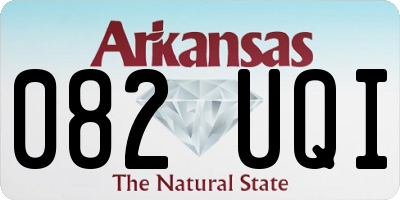 AR license plate 082UQI
