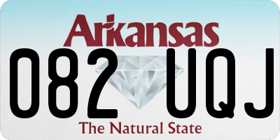 AR license plate 082UQJ