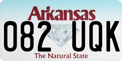 AR license plate 082UQK