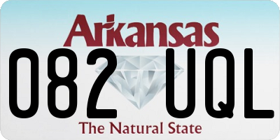 AR license plate 082UQL