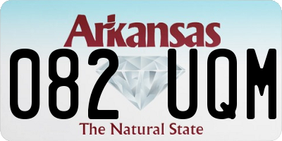 AR license plate 082UQM