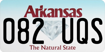 AR license plate 082UQS