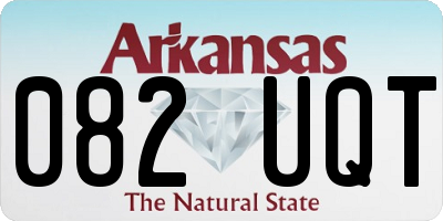 AR license plate 082UQT