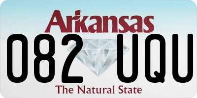 AR license plate 082UQU