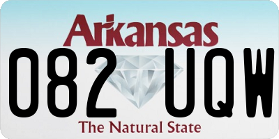 AR license plate 082UQW