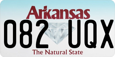 AR license plate 082UQX