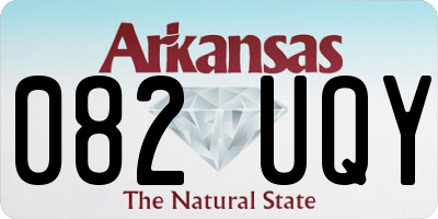 AR license plate 082UQY