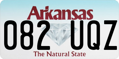 AR license plate 082UQZ