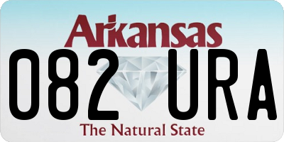 AR license plate 082URA