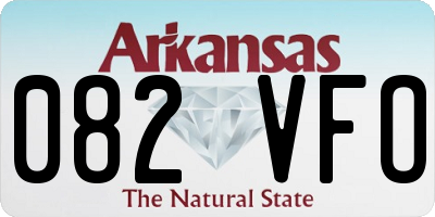 AR license plate 082VFO