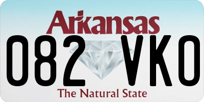 AR license plate 082VKO