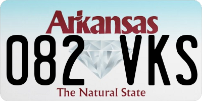 AR license plate 082VKS