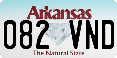 AR license plate 082VND