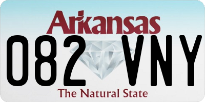 AR license plate 082VNY