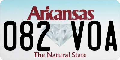 AR license plate 082VOA