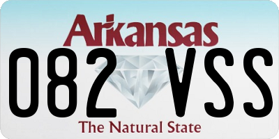 AR license plate 082VSS