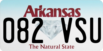 AR license plate 082VSU
