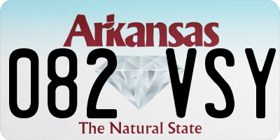 AR license plate 082VSY