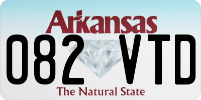AR license plate 082VTD