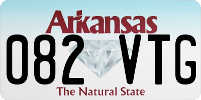 AR license plate 082VTG