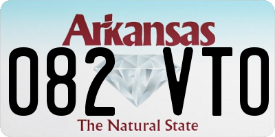 AR license plate 082VTO