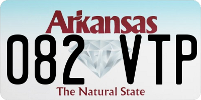 AR license plate 082VTP