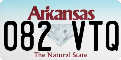 AR license plate 082VTQ