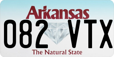 AR license plate 082VTX