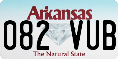 AR license plate 082VUB
