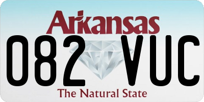 AR license plate 082VUC