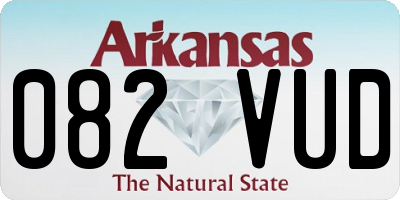 AR license plate 082VUD