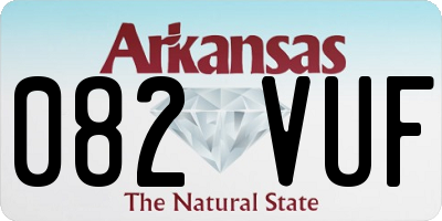 AR license plate 082VUF