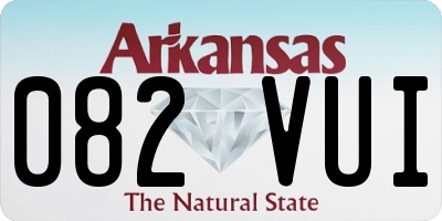 AR license plate 082VUI