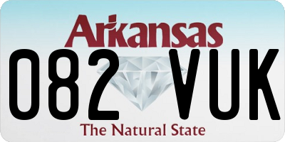 AR license plate 082VUK