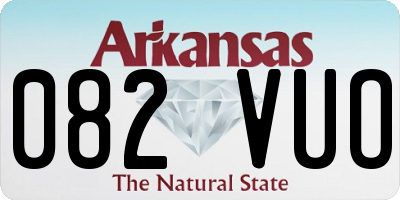 AR license plate 082VUO