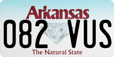 AR license plate 082VUS
