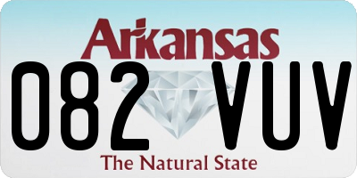 AR license plate 082VUV
