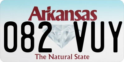 AR license plate 082VUY