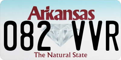 AR license plate 082VVR