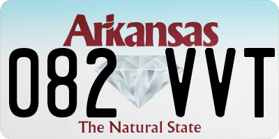 AR license plate 082VVT