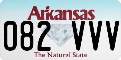 AR license plate 082VVV