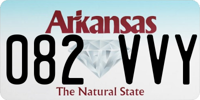 AR license plate 082VVY