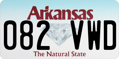 AR license plate 082VWD