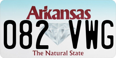 AR license plate 082VWG