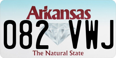 AR license plate 082VWJ