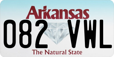 AR license plate 082VWL