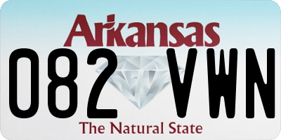 AR license plate 082VWN