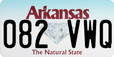 AR license plate 082VWQ