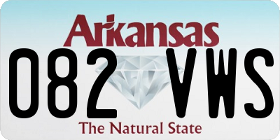 AR license plate 082VWS