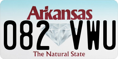 AR license plate 082VWU